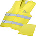 Professionelle Warnweste in Hülle, gelb