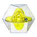 Pussycat Geduldspiel Dymaxion Five, transparent-gelb Pussycat Geduldspiel Dymaxion Five, transparent-gelb