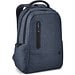 RE-BOSTON. Wasserabweisender 2Tone-Laptop-Rucksack aus recyceltem Nylon mit 210D-Fach, Blau