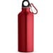 RE-LANDSCAPE M. Flasche aus recyceltem Aluminium (100% rAL) 530 mL mit Karabiner, Rot