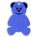 Reflektor Bär, transparent-blau Reflektor Bär, transparent-blau