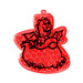 Reflektor Drache, transparent-rot Reflektor Drache, transparent-rot