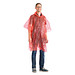 Regenponcho Standard, transparent-rot