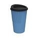 Riffel-Kaffeebecher ToGo, 300 ml, behagliches blau/schwarz