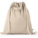 RISSANI. Tragetasche/Turnbeutel (2in1) aus recycelter Baumwolle (70%) und polyester (30% rPET) (140 g/m²), Natur