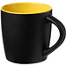 Keramikbecher Riviera, 340 ml, schwarz/gelb