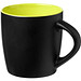 Keramikbecher Riviera, 340 ml, schwarz/limone