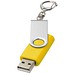 Rotate mit Schlüsselanhänger USB-Stick, gelb, 4GB