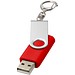 Rotate mit Schlüsselanhänger USB-Stick, hellrot, 1GB