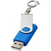 Rotate mit Schlüsselanhänger USB-Stick, mittelblau, 4GB