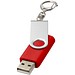 Rotate mit Schlüsselanhänger USB-Stick, mittelrot, 4GB