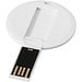 Round Credit Card USB-Stick, weiss, 16GB