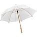 RPET Regenschirm mit Bambusgestänge LETITIA, weiß