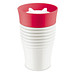 koziol Thermo-Trinkbecher Safe To Go, 400 ml, weiß/rot koziol Thermo-Trinkbecher Safe To Go, 400 ml, weiß/rot