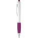 SANS. Kugelschreiber mit Drehmechanik und Metallclip, Violett