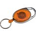 Schlüsselanhänger mit Karabiner und ausziehbarem Schlüsselring DIANA, orange