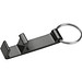 Schlüsselanhänger mit Flaschenöffner, schwarz