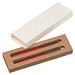 Schreibset mit Kugelschreiber und Druckbleistift aus recyceltem Aluminium , rot