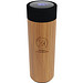 SCX.design D11 500 ml Smart Flasche  aus Bambus mit Leuchtlogo, holz