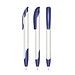 senator® Druckkugelschreiber Challenger Polished Basic SG, blaue Mine, weiß,blau 2757
