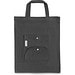 SIENA. Faltbare Tasche aus Baumwolle (50%), receycelte Baumwolle (30%) und Polyester (20% rPET) (140 g/m²), Schwarz