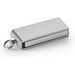 SIMON 8GB. Mini-Stick UDP 8 GB aus Aluminium, Satinsilber