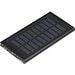 Solar-Powerbank aus Metall, 8.000 mAh, schwarz