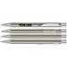 uma® Metall-Kugelschreiber Straight SI, blaue Mine, Edelstahl