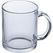 Sublimationstasse aus Glas BARBARA, transparent