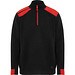 Farblich kombiniertes Sweatshirt Maverick, XXXL, schwarz/rot