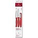 Swiss Classic, Gemüsemesser mit I-Schäler, 3tlg, rot