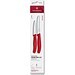 Swiss Classic, Gemüsemesser Set, 2tlg, rot