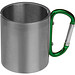 Tasse aus Metall mit Karabinerhaken, grün Tasse aus Metall mit Karabinerhaken, grün