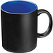 Tasse aussen schwarz, innen farbig, blau
