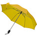 Teleskop-Taschenschirm aus Polyester mit Schutzhülle, gelb