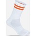 Mr. Socks Tennissocken, White / Orange
