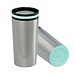 Thermobecher RETUMBLER-myDRINQEO, silber/mint
