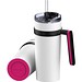 Thermobecher RETUMBLER-myORINOCO CERAMIC, weiß/magenta