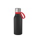 Thermotrinkflasche RETUMBLER-myNIZZA II 420 CERAMIC, schwarz, Ring rot