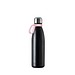 Thermotrinkflasche RETUMBLER-NIZZA, schwarz, Ring rosa