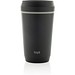 Topl-Becher aus rec. Kunststoff mit 360-Grad-Deckel 354ml, grau