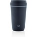 Topl-Becher aus rec. Kunststoff mit 360-Grad-Deckel 354ml, navy blau