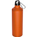 Aluminium-Trinkflasche mit Karabinerhaken, 800 ml, orange-matt
