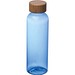 Trinkflasche aus PET mit Bambusdeckel, 500ml , blau