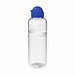 Trinkflasche Carve Junior, 1 l, transparent/blau