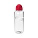 Trinkflasche Carve Junior, 700 ml, RENEW, transparent/standard-rot