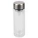 Glasflasche Chai mit Sieb, 280 ml, silber/transparent