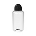Trinkflasche Junior, 700 ml, transparent/schwarz