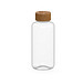 Trinkflasche Natural, 1 l, RENEW, transparent/natur