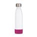Trinkflasche RETUMBLER-TOULON GLASS, weiß, Sleeve magenta